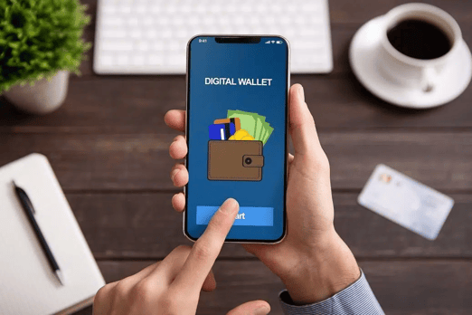 Someone using their digital loyalty program in their mobile wallet